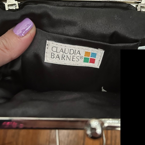 Claudia Barnes vintage black seashell shaped evening bag - Picture 5 of 6